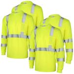 Amylove 4 Pack High Visibility Safety Work Shirts