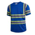 Men's Hi-Vis Reflective Safety Shirts - Short Sleeve