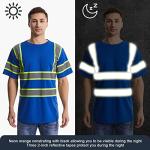 Men's Hi-Vis Reflective Safety Shirts - Short Sleeve