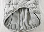 Blue and Gray Quilted Jacket with Leash Opening