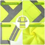 Coume 6-Pack High Visibility Reflective Safety Shirts