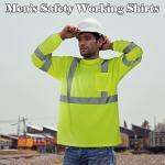 Amylove 4 Pack High Visibility Safety Work Shirts