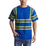 Men's Hi-Vis Reflective Safety Shirts - Short Sleeve