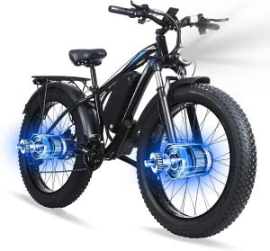 Powerful 3000W Electric Fat Tire Mountain Bike