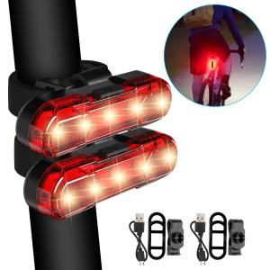 USB Rechargeable LED Bike Tail Light for Safety
