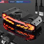USB Rechargeable LED Bike Tail Light & Horn