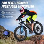 26" Fat Tire Electric Bike 500W for Adults