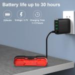 USB Rechargeable LED Bike Tail Light for Safety