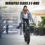 26" Fat Tire Electric Bike 500W for Adults