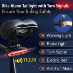 USB Rechargeable LED Bike Tail Light & Horn