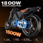 1800W Electric Mountain Bike - 75 Mile Range