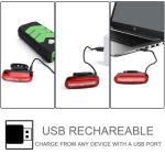 USB Rechargeable LED Bike Front and Tail Lights