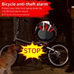 USB Rechargeable LED Bike Tail Light & Horn