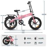 Axiniu 750W 20'' Folding Electric Bike for Adults