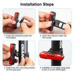 USB Rechargeable LED Bike Tail Light for Safety