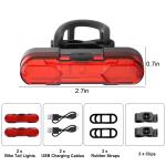USB Rechargeable LED Bike Tail Light for Safety