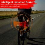 USB Rechargeable LED Bike Tail Light & Horn