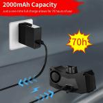 USB Rechargeable LED Bike Tail Light & Horn