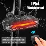 USB Rechargeable LED Bike Tail Light & Horn