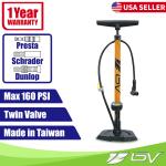 BV Floor Bike Pump with Gauge - 160PSI
