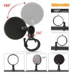 2x Rotatable Bike Handlebar Rearview Mirrors