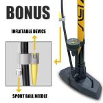 BV Floor Bike Pump with Gauge - 160PSI