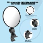 2x Rotatable Bike Handlebar Rearview Mirrors