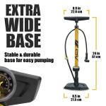 BV Floor Bike Pump with Gauge - 160PSI