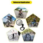 2x Rotatable Bike Handlebar Rearview Mirrors