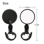 2x Rotatable Bike Handlebar Rearview Mirrors