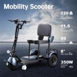 Ultra-Light Foldable Electric Scooter with Three Wheels
