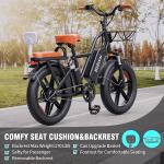 1500W Electric Bike 48V 15Ah 2-Seater Ebike