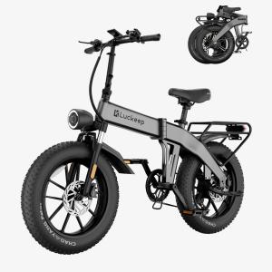 Luckeep 1500W Folding Electric Fat Tire Bike