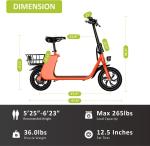 450W Electric Scooter with Seat for Adults