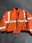 Men's 3XL Reflective Winter Jacket for Outdoor Use