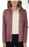 Harbor French Terry Cycling Jacket - Rose Taupe