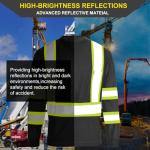 High Visibility Long Sleeve Safety Shirts for Men