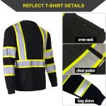 High Visibility Long Sleeve Safety Shirts for Men