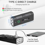 10000mAh Rechargeable Bike Light Set