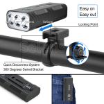 10000mAh Rechargeable Bike Light Set