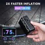 CYCPLUS AS2PROMAX 120PSI Compact Electric Bike Pump