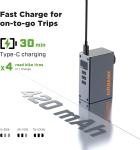 AIRBANK Mini Electric Bike Pump with Gauge