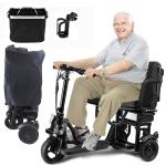 Foldable Electric Three-Wheel Scooter, 300W, 15 Miles