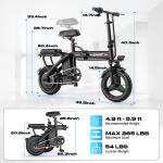 560W Folding Electric Bike for Adults