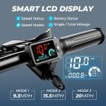 850W Folding Electric Bike with Seat and Basket