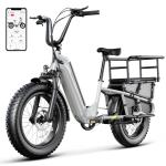 SISIGAD Electric Commuter Cargo E-Bike for Adults