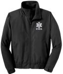 Reflective Logo Fleece Lined Cycling Jacket