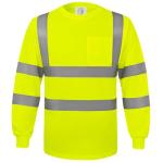 High Visibility Long Sleeve Reflective Safety Shirt