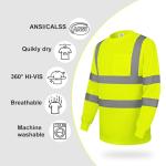 High Visibility Long Sleeve Reflective Safety Shirt