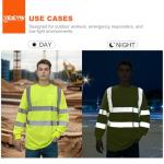 High Visibility Long Sleeve Reflective Safety Shirt
